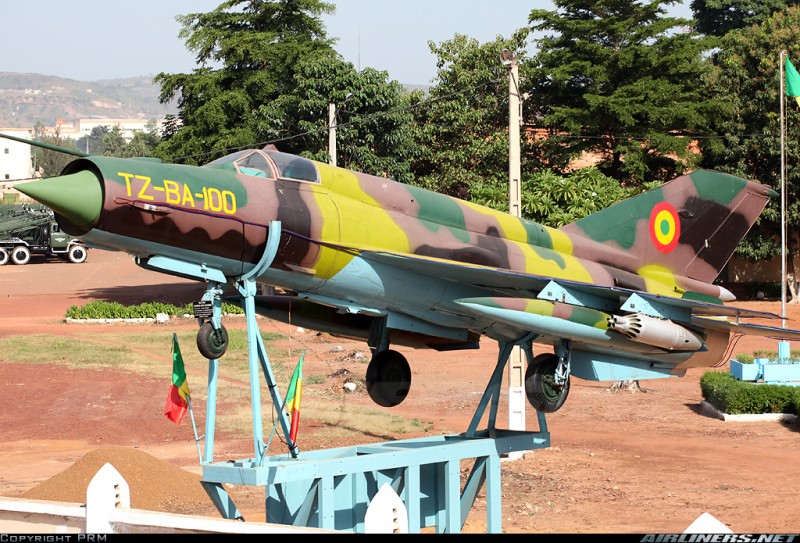 https://www.airliners.net/photo/Mali-Air-Force/Mikoyan-Gurevich-MiG-21bis/1807589