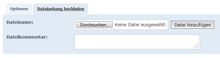 Datei hinzufügen
