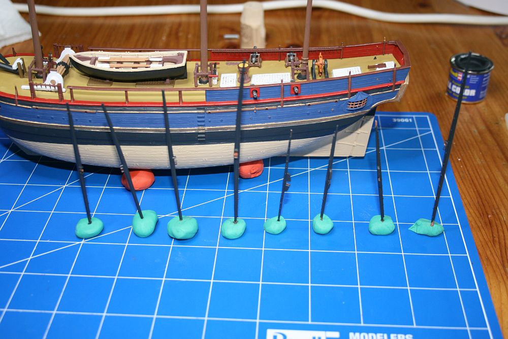 Achtung, Rahen, stillgestanden (oder besser gerade gestanden).