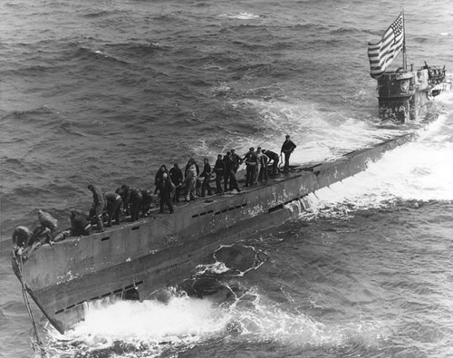U 505 nach der Kaperung durch die US-Navy