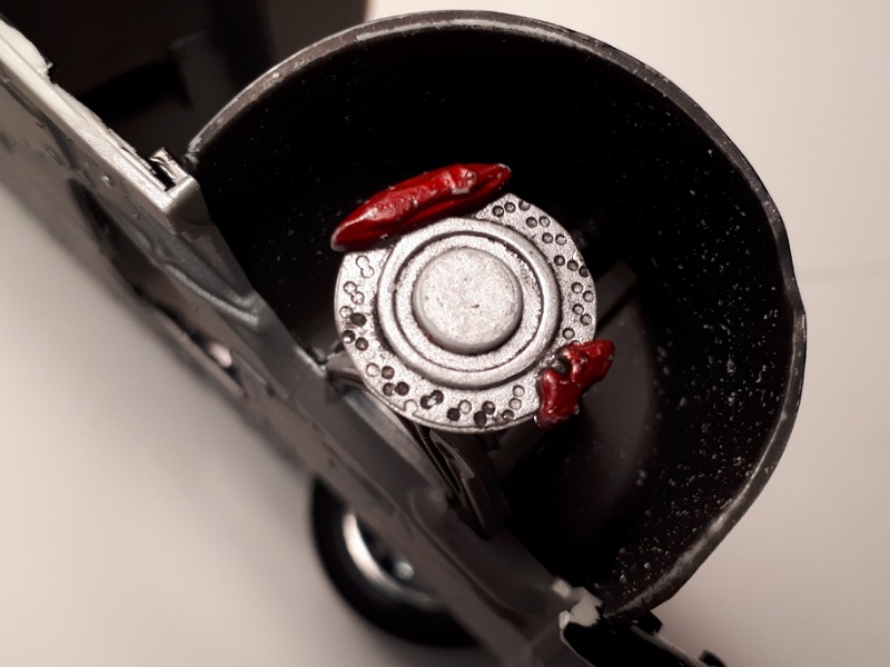 Hinten beim Trocknen