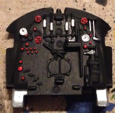 Detailansicht Cockpit vor Einbau