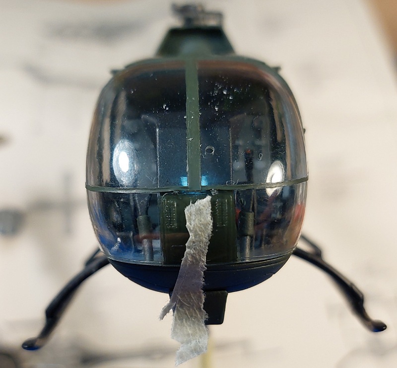 "Quadrat", Krepp Schnipsel für Fokus