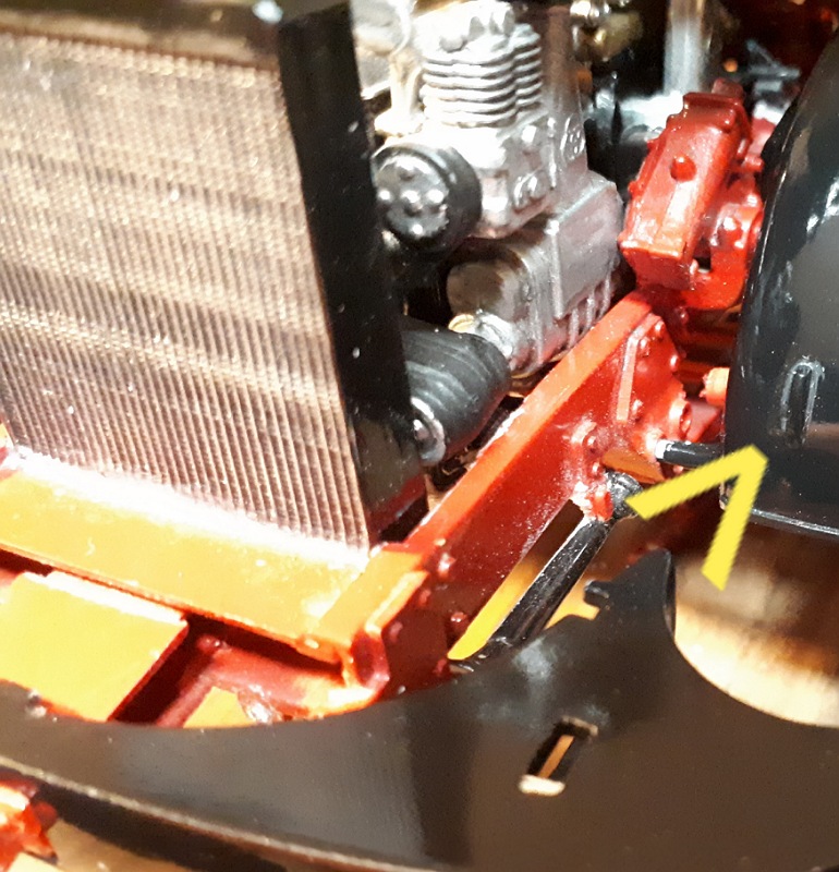 Führung "unterer Kranz " am Kotflügel