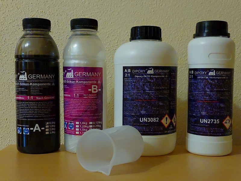 Silikon und Harz