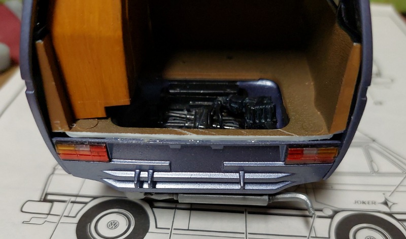 Einpassen Heckklappe