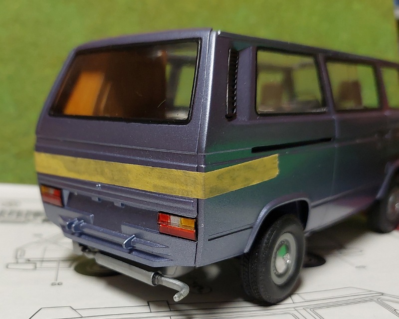 Spalte nach Heckklappe