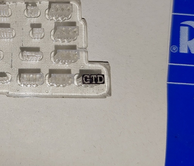 Typschild Detail