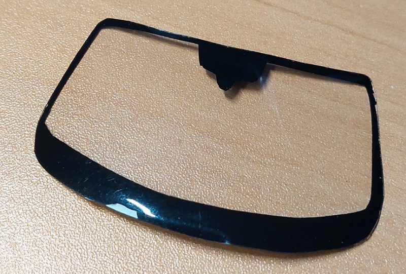 Windschutzscheibe aus Blister nachgebaut