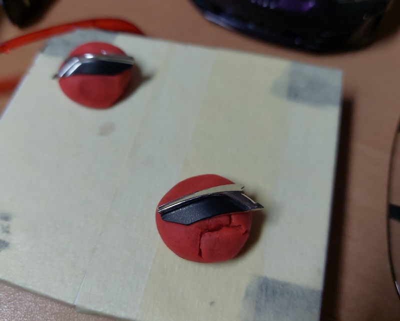 Vorbereitung Chromteile Rückleuchten